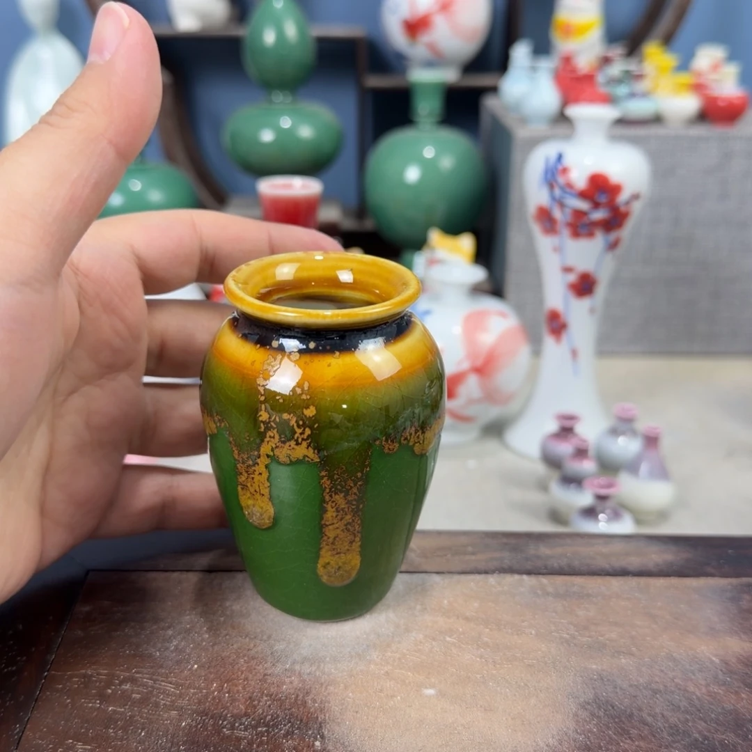 陶瓷手工小花器摆件
