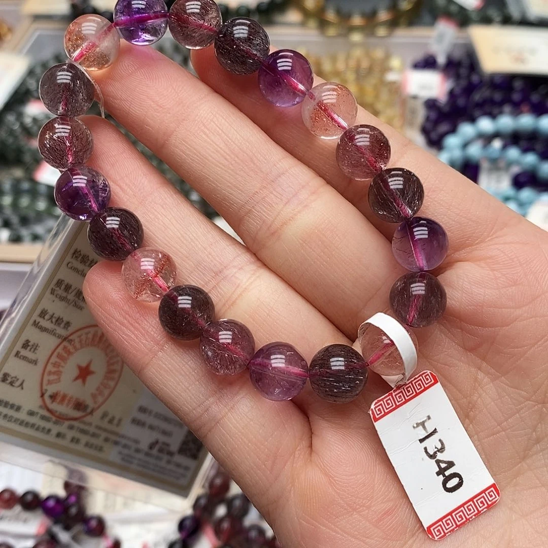 未镶嵌手链水晶H340 超七 9m+