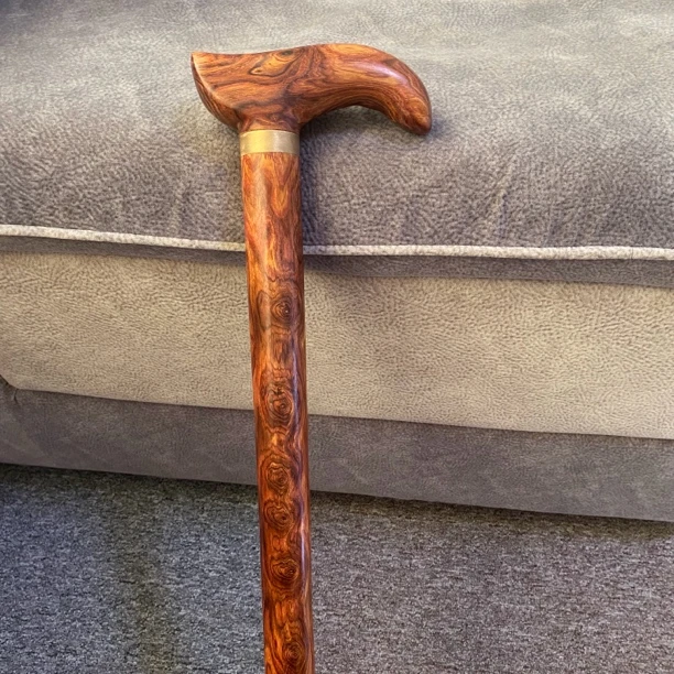 海南黄花梨鬼眼手杖A166