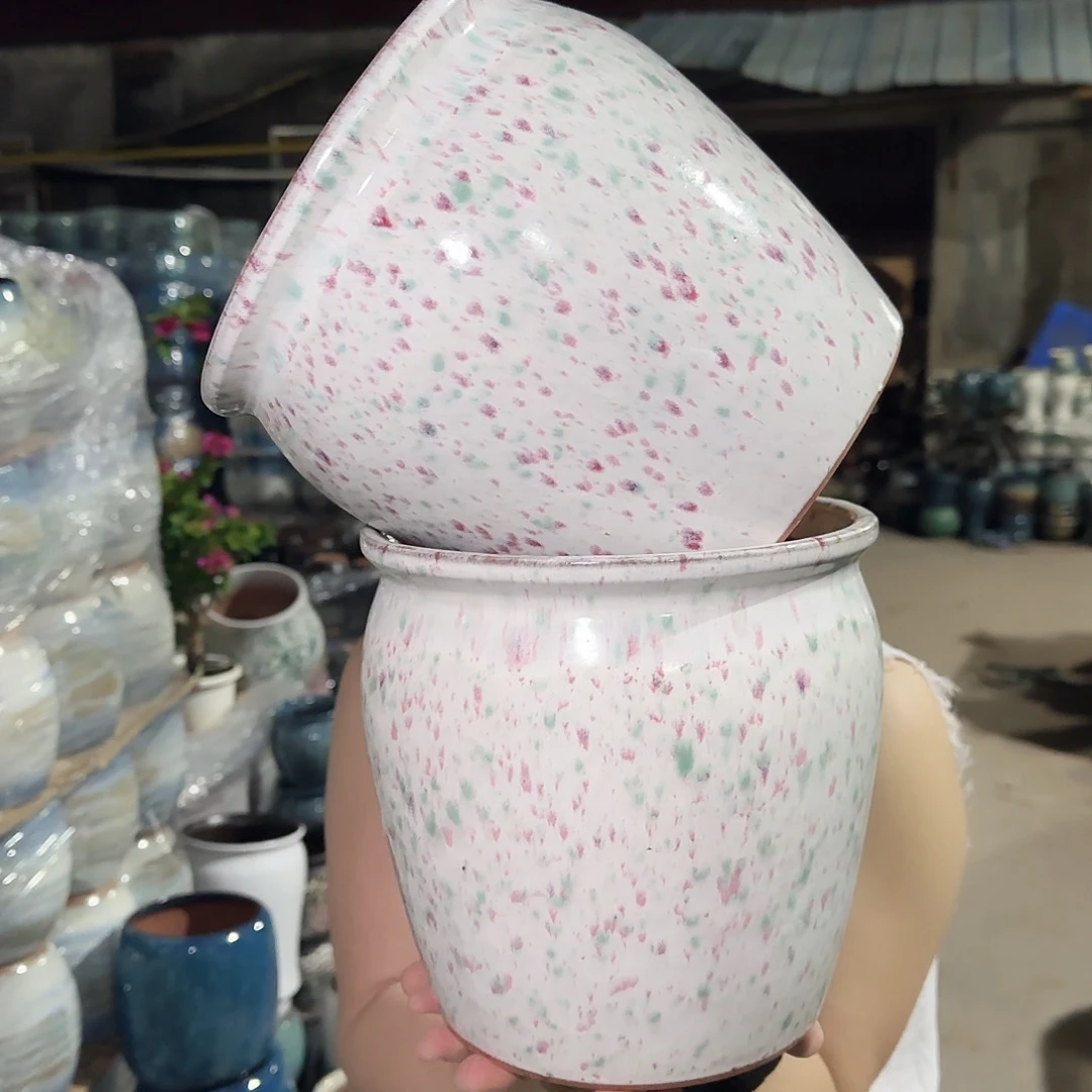 紫砂花盆高20口 20