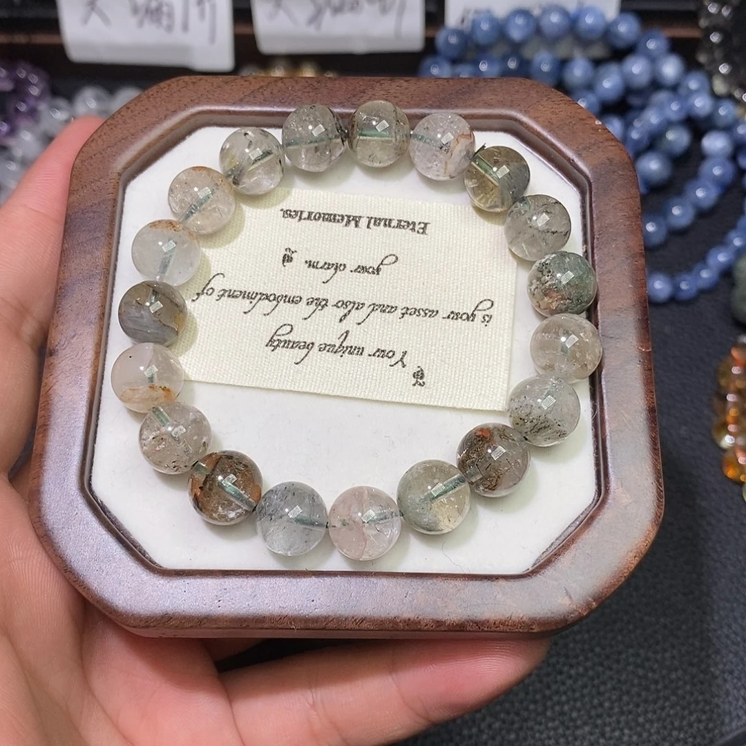 水晶手链未镶嵌千层幽灵卡10mm