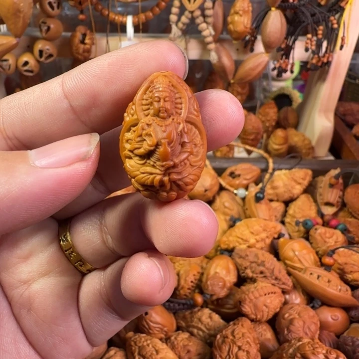 吊坠橄榄核A006童子观音