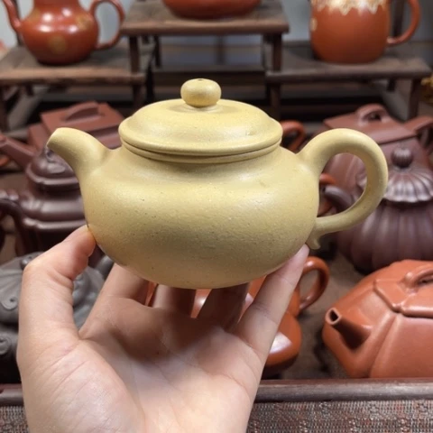 茶壶紫泥原矿本绿220毫升