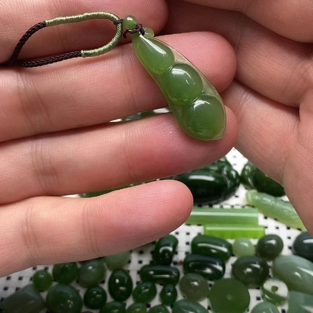 和田玉（碧玉）未镶嵌吊坠(不含链)