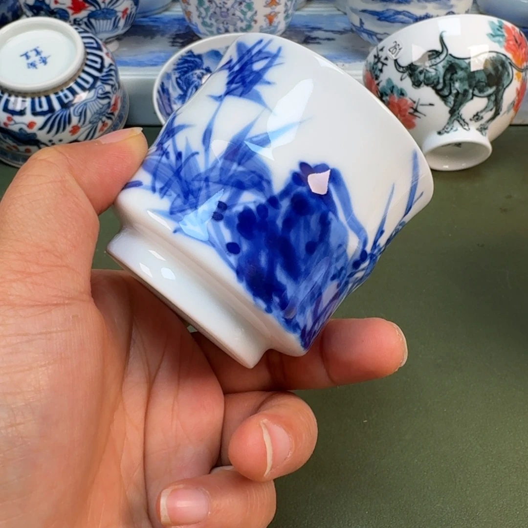 陶景德镇春手绘茶具圆圆236