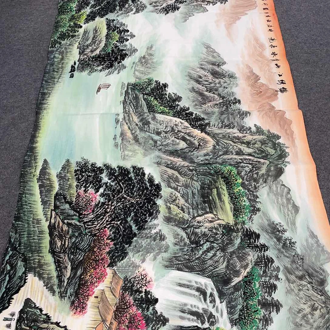 国画今天上午国画作品展示