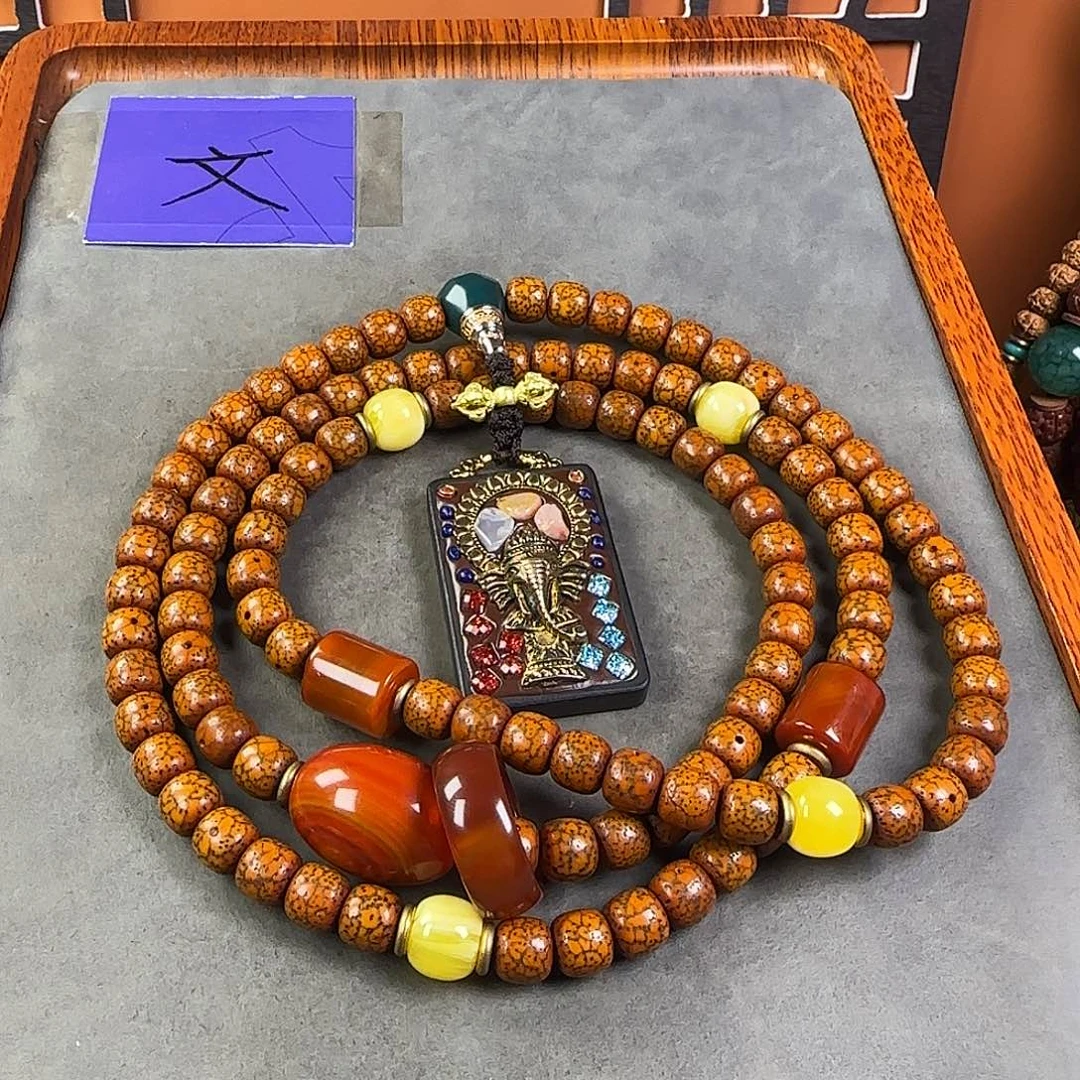 吊坠星月菩提脖挂