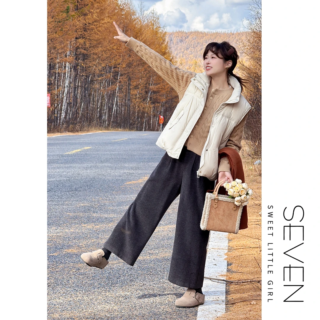 冬日暖织⑦七七146小个子秋冬款保暖韩系绞花开衫毛衣外套女小美说