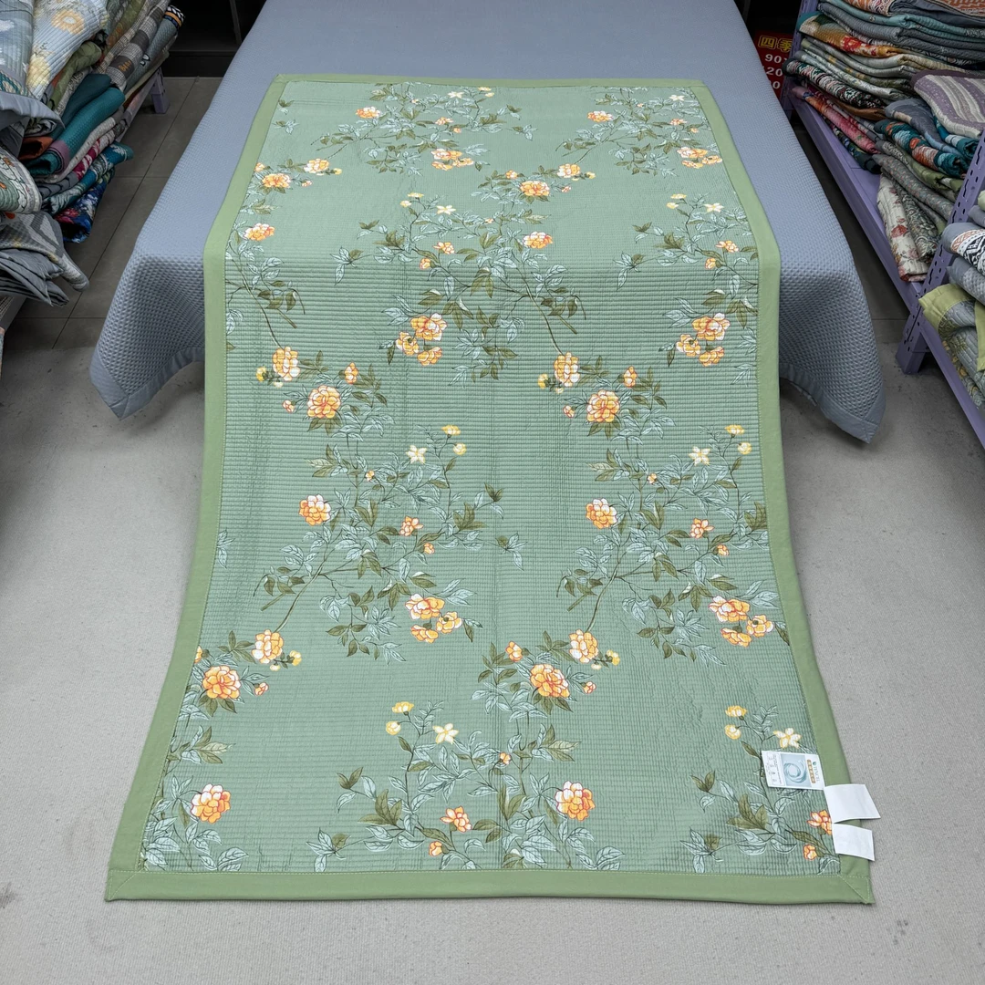陌上花开120*220cm四季多功能床盖软席沙发垫学生宿舍床垫防滑