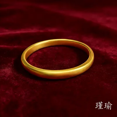 JINYU/唯享 经典百搭爆款K0111百福素小轮胎闭口手镯