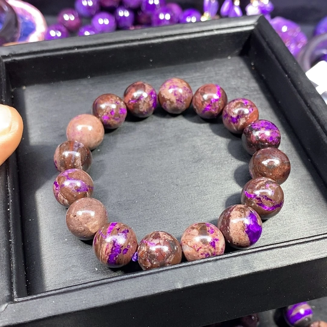 夕***阳苏纪石（舒俱来）未镶嵌南非舒俱来圆珠单圈