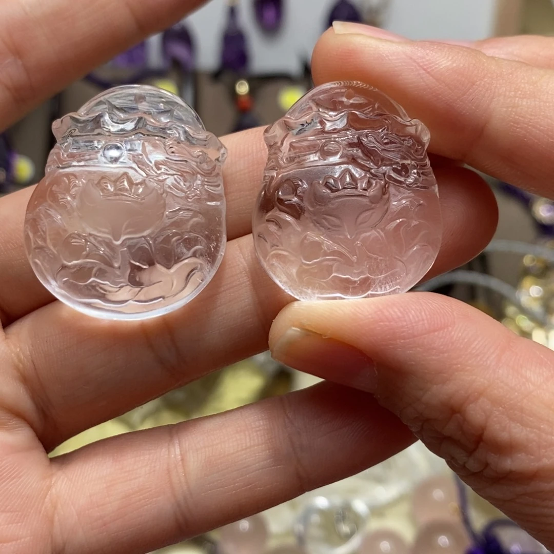 吊坠(赠链)水晶未镶嵌白水晶吊坠