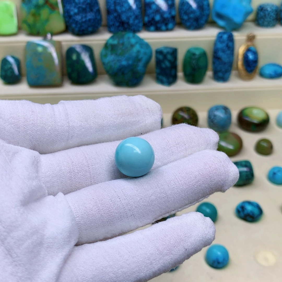 绿松石未镶嵌三彩随行