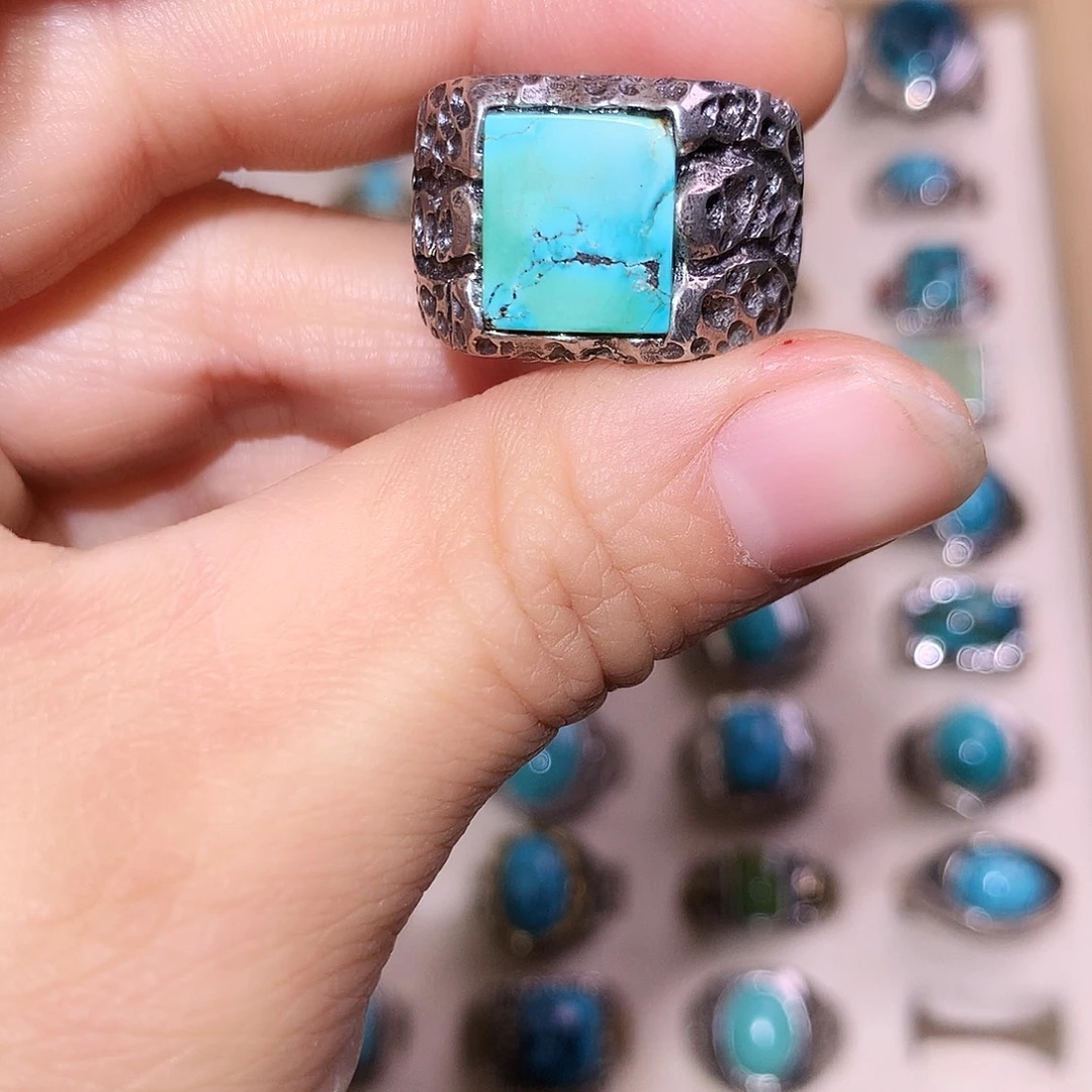 绿松石银S925镶嵌颈饰