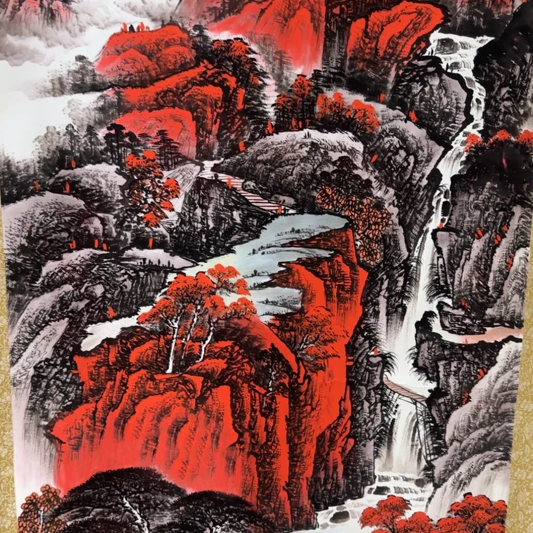 风***中国画QA原创山水作品！带证书！限购一单