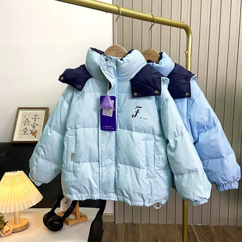 佑妈家童装 男女童中大童帅气潮款羽绒服 儿童冬款羽绒袄