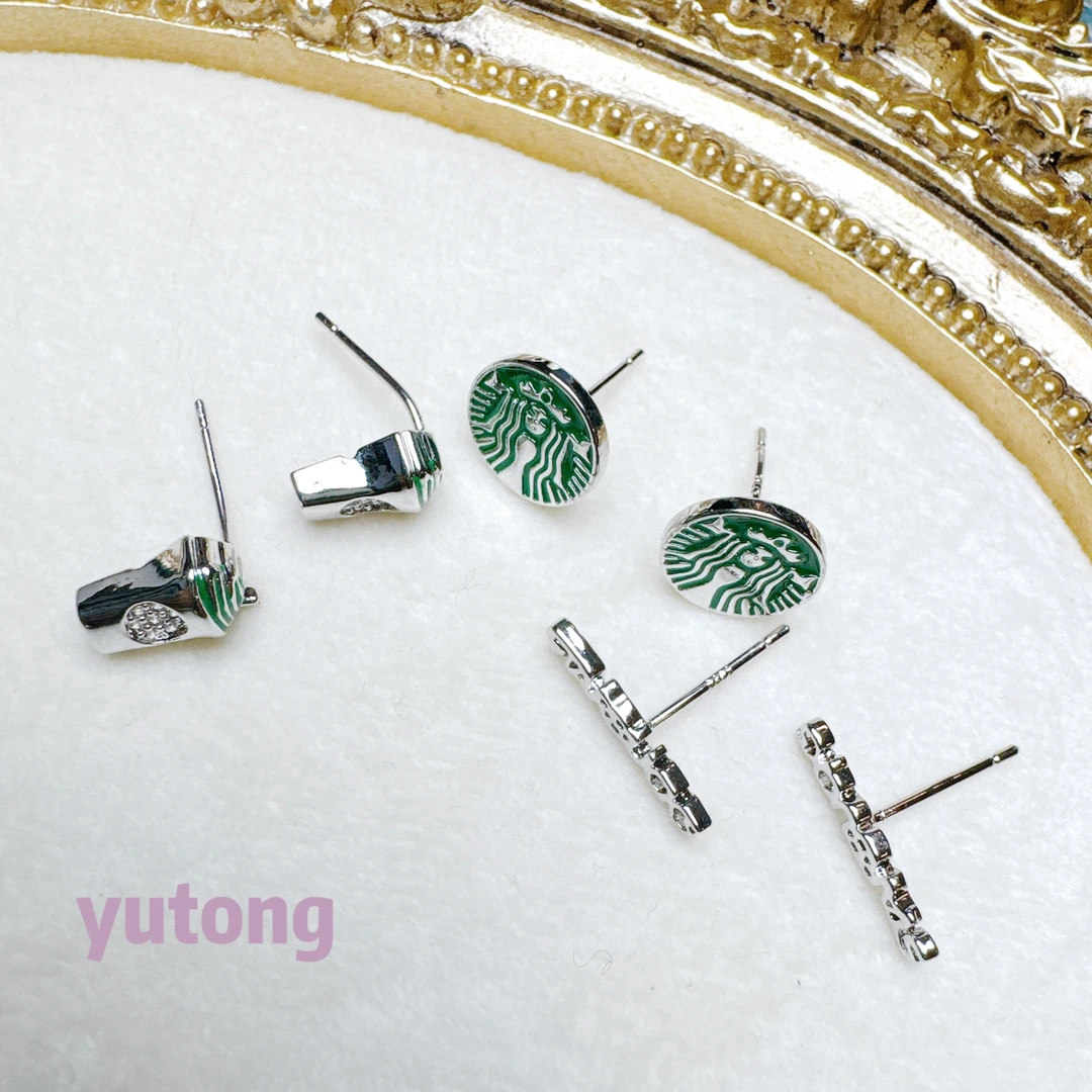 铜合金锆石耳饰 【雨桐轻奢饰品】设计款耳环YT00112