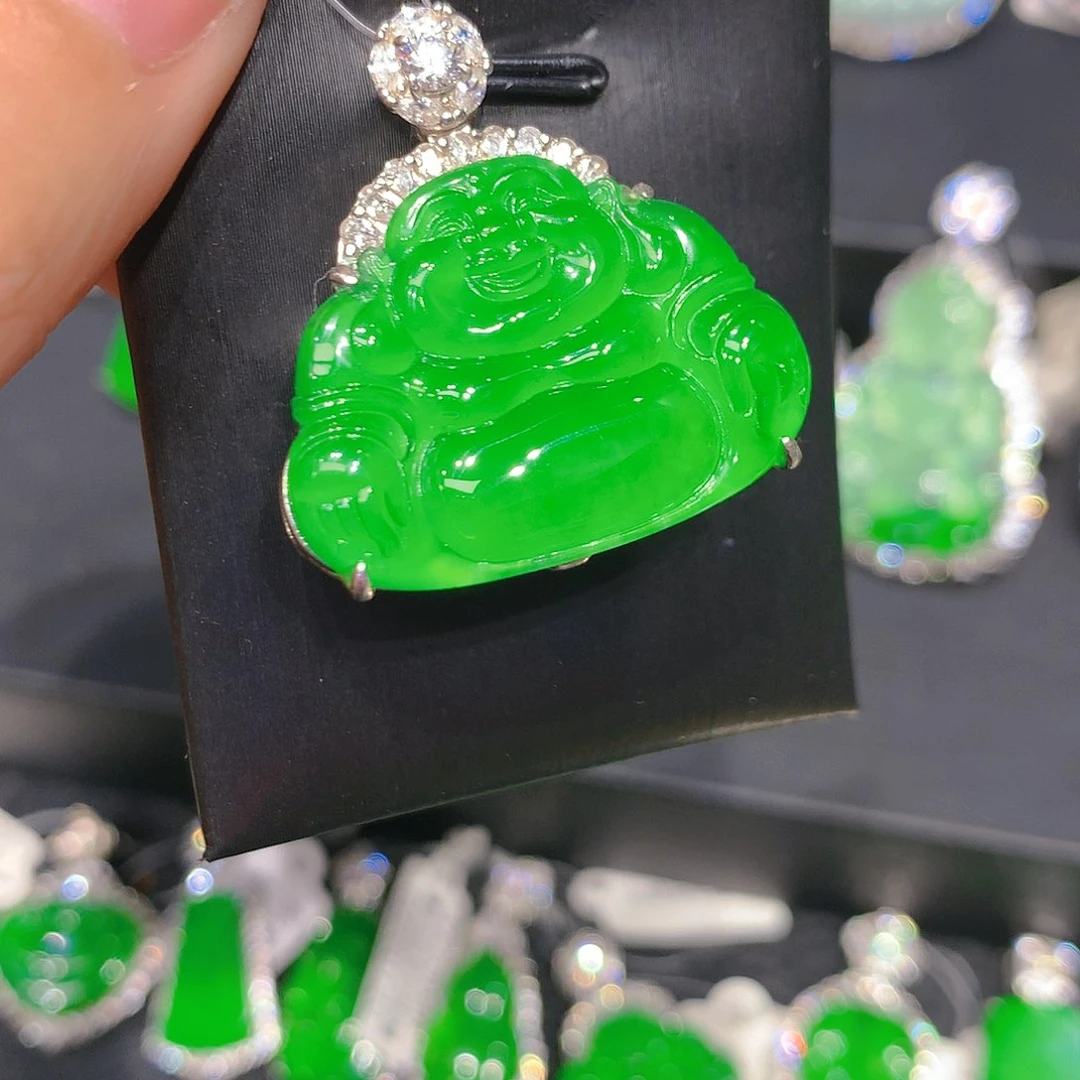 颈饰银S925镶嵌翡翠000885