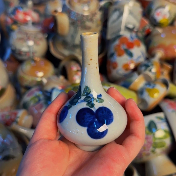 瓷片手工手绘陶瓷细微不一样