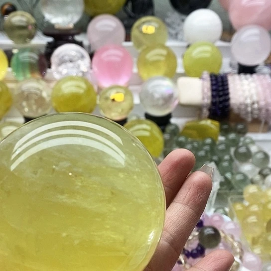 未镶嵌珠宝半成品水晶球*1