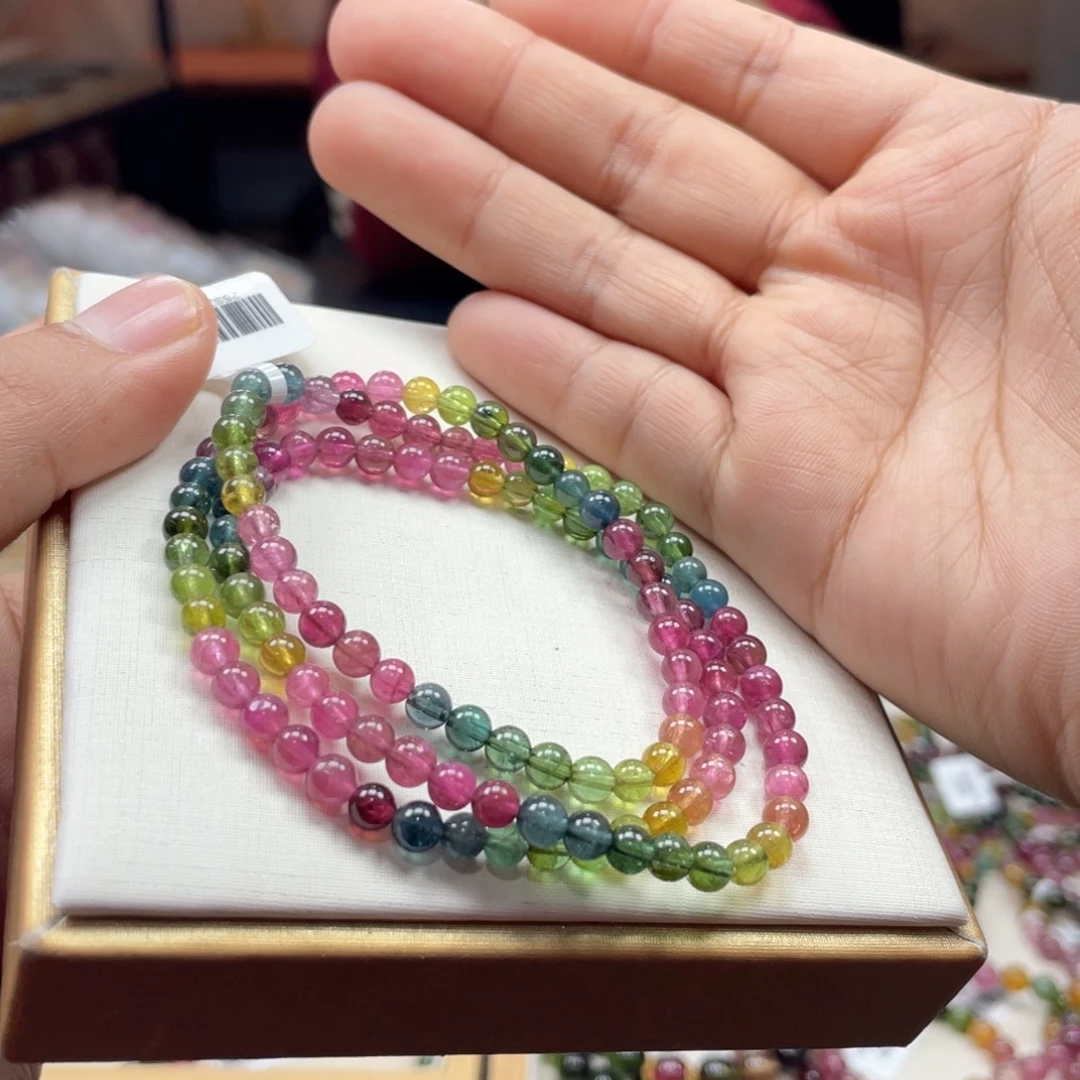 未镶嵌碧玺手串4.8mmmmmmmm