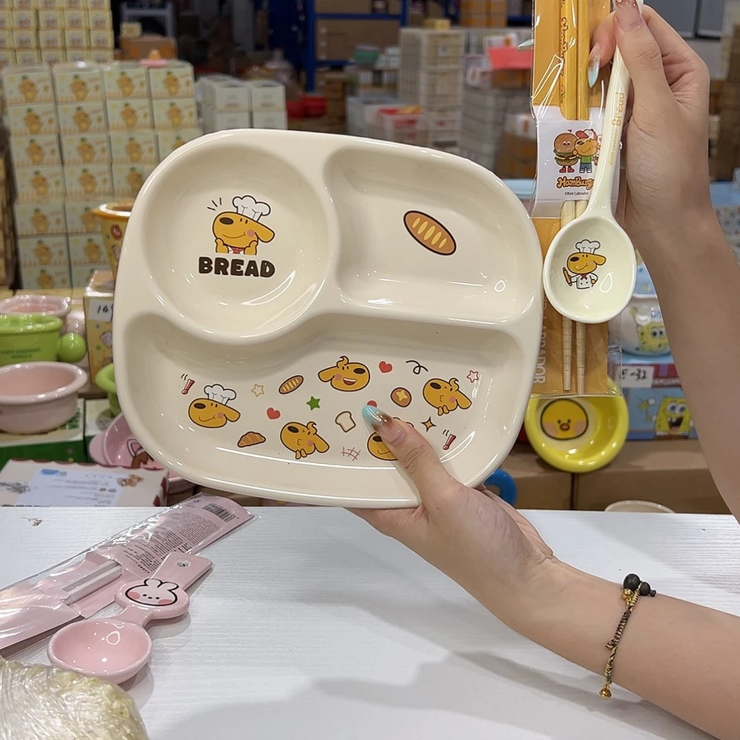 瓷179 加勺子筷子一次陶瓷头发