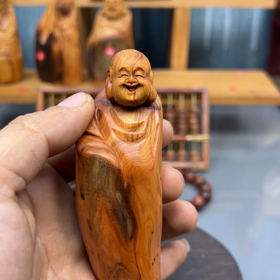小***梁木崖柏木摆件手把件