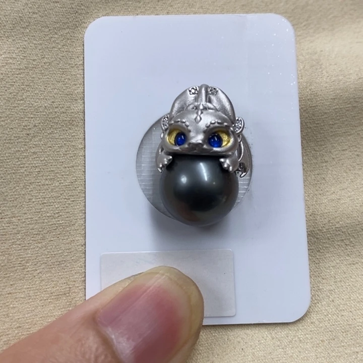 银S925镶嵌颈饰海水珍珠，不退换，链接1