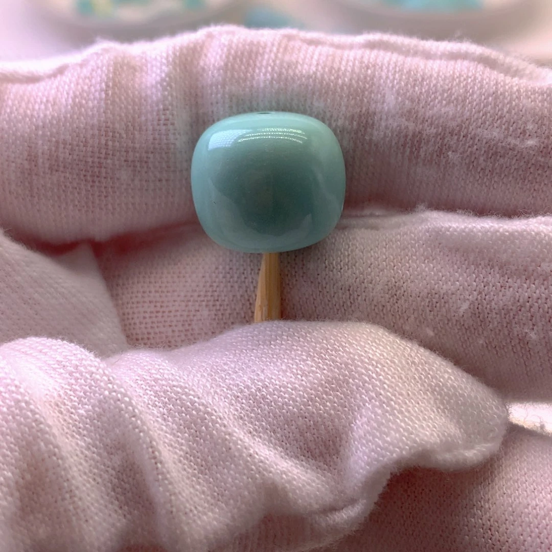 绿松石未镶嵌挂件13.6*12mm