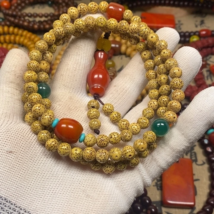 吊坠星月菩提黄金籽7➕