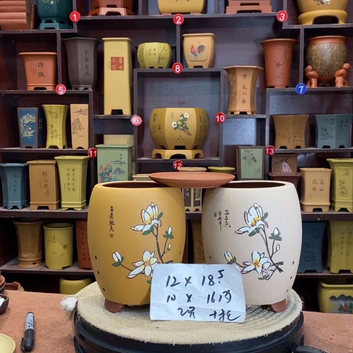 紫砂花盆紫砂花盆