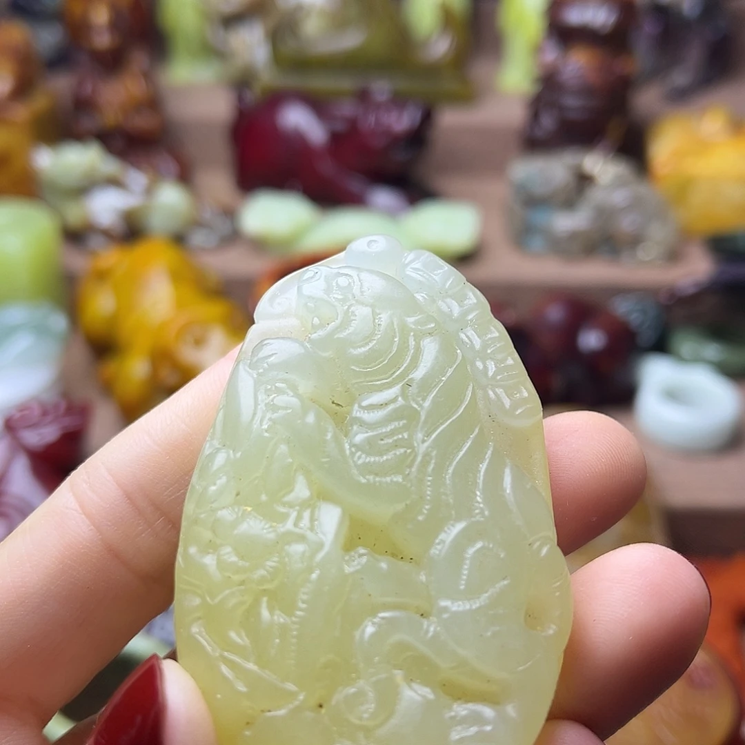 白玉菩提吊坠141。。