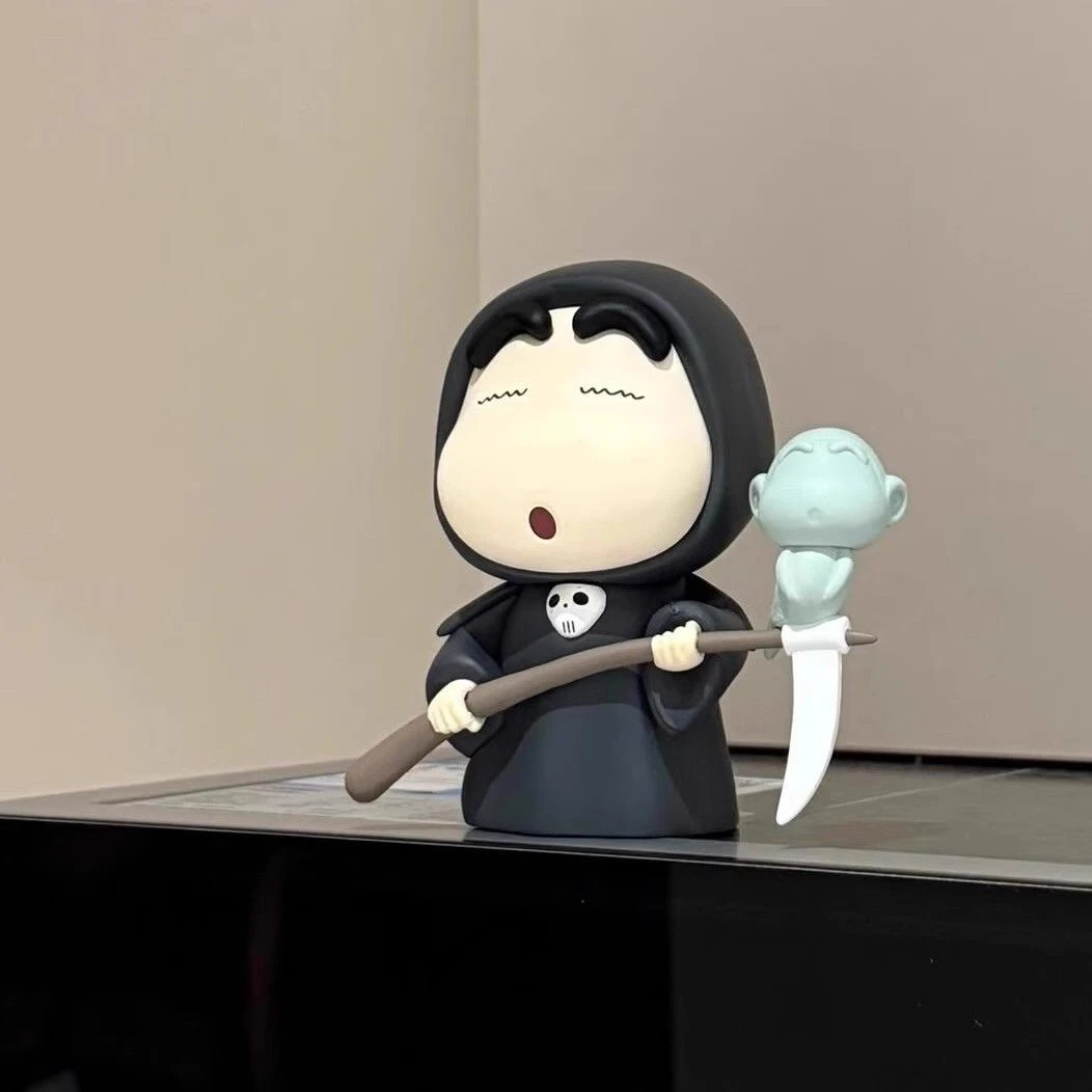 死神小新蜡笔小新摆件家居装饰潮玩公仔cos幽灵小新动漫模型手办