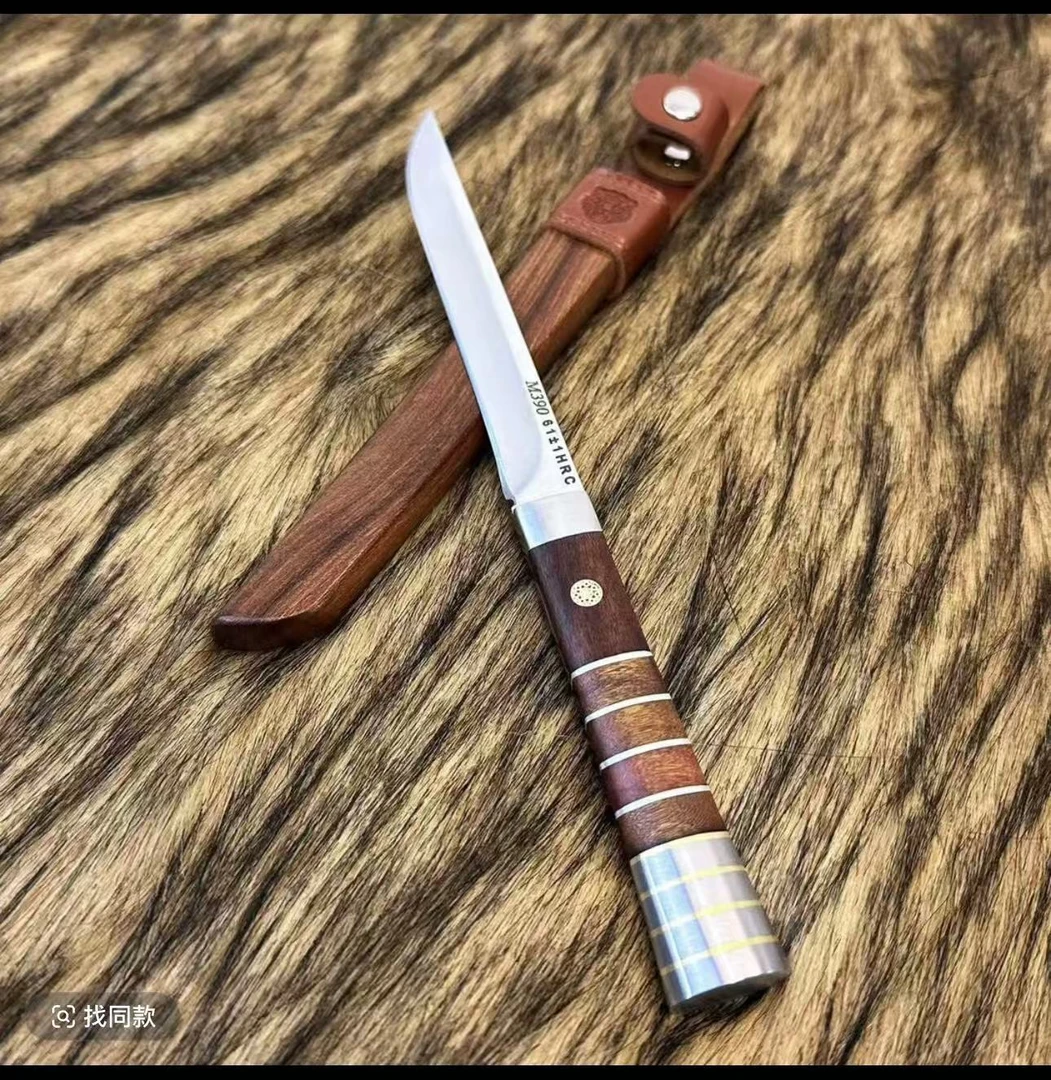 新款第二代《金钱豹》户外野营吃肉工具小刀