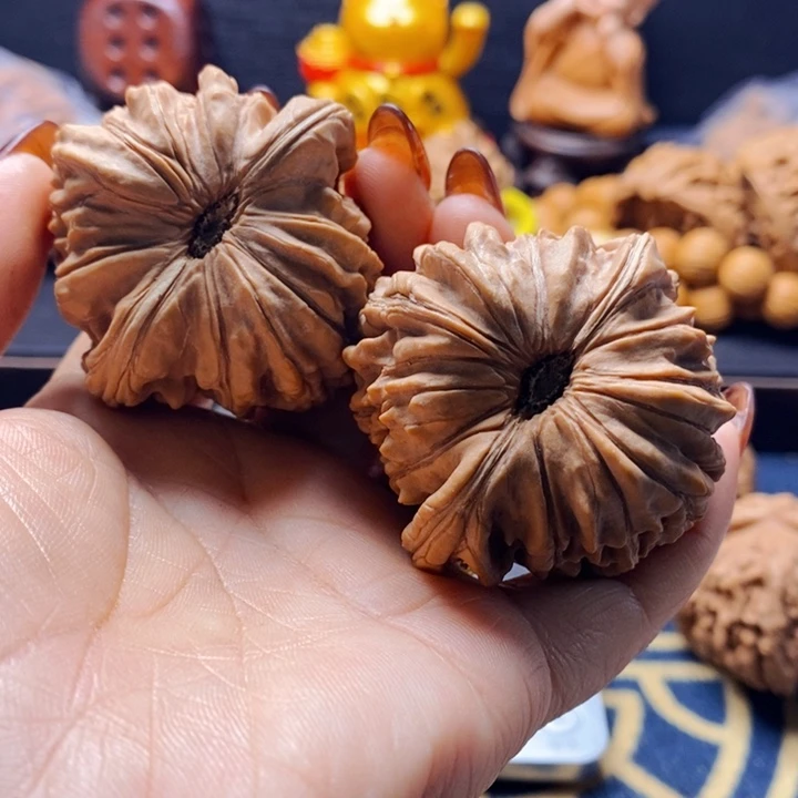 竹***林吊坠文玩核桃楼王