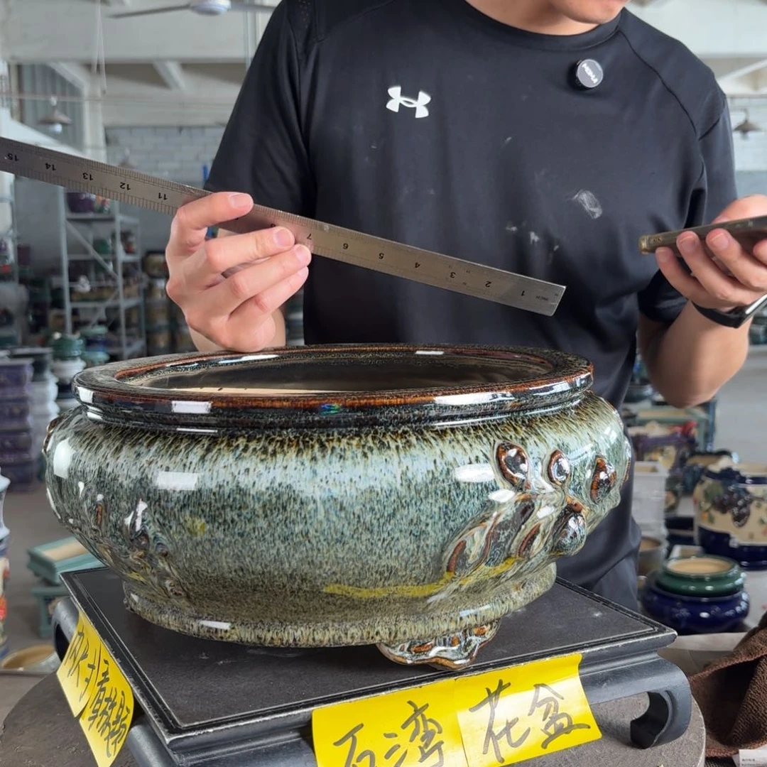 一风堂石湾花盆 内口26深度11