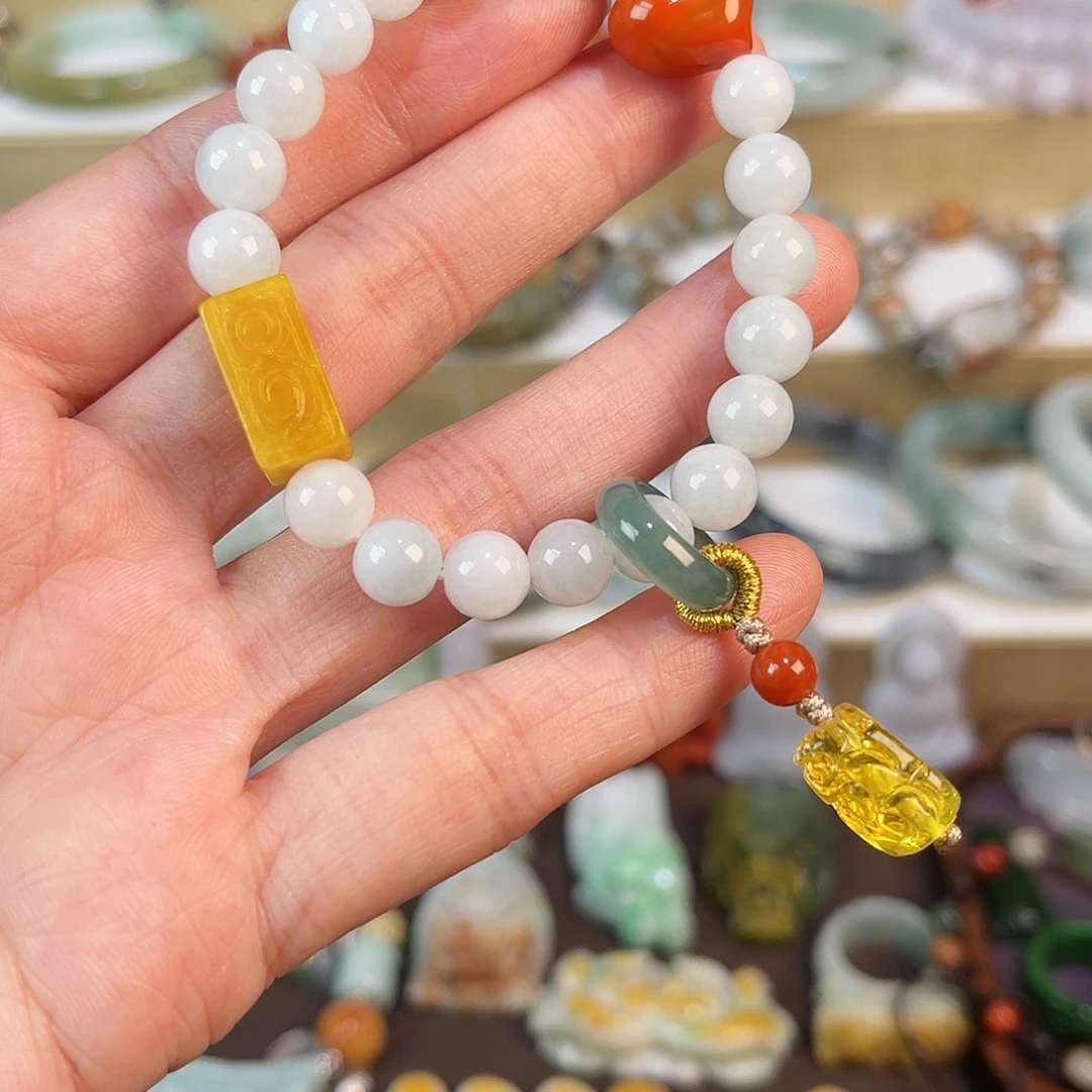 翡翠未镶嵌手链手链