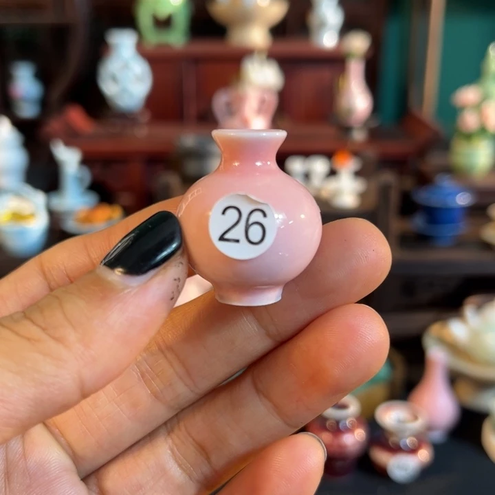 摆件微陶老王迷你花瓶