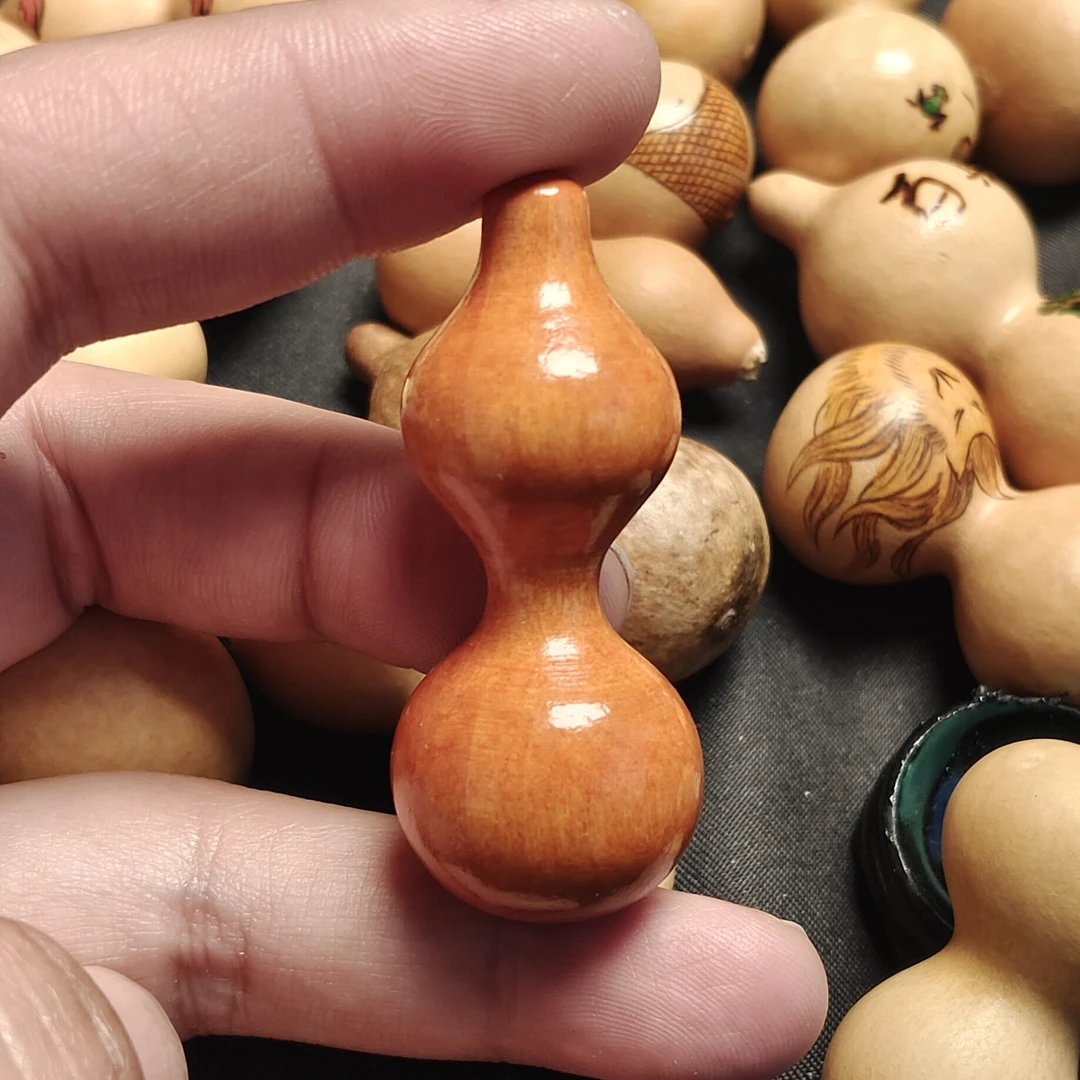 实心桃木葫芦绕指柔专用可旋转解压好绕，偏远不发货