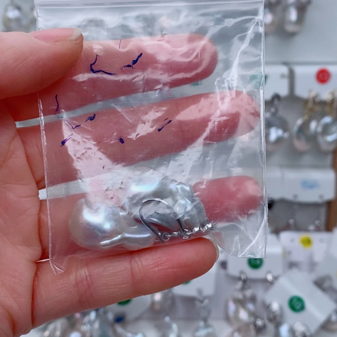 ****࿐淡水珍珠银S925镶嵌其他