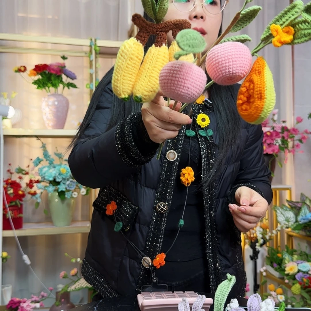 纯手工钩织钩织水果