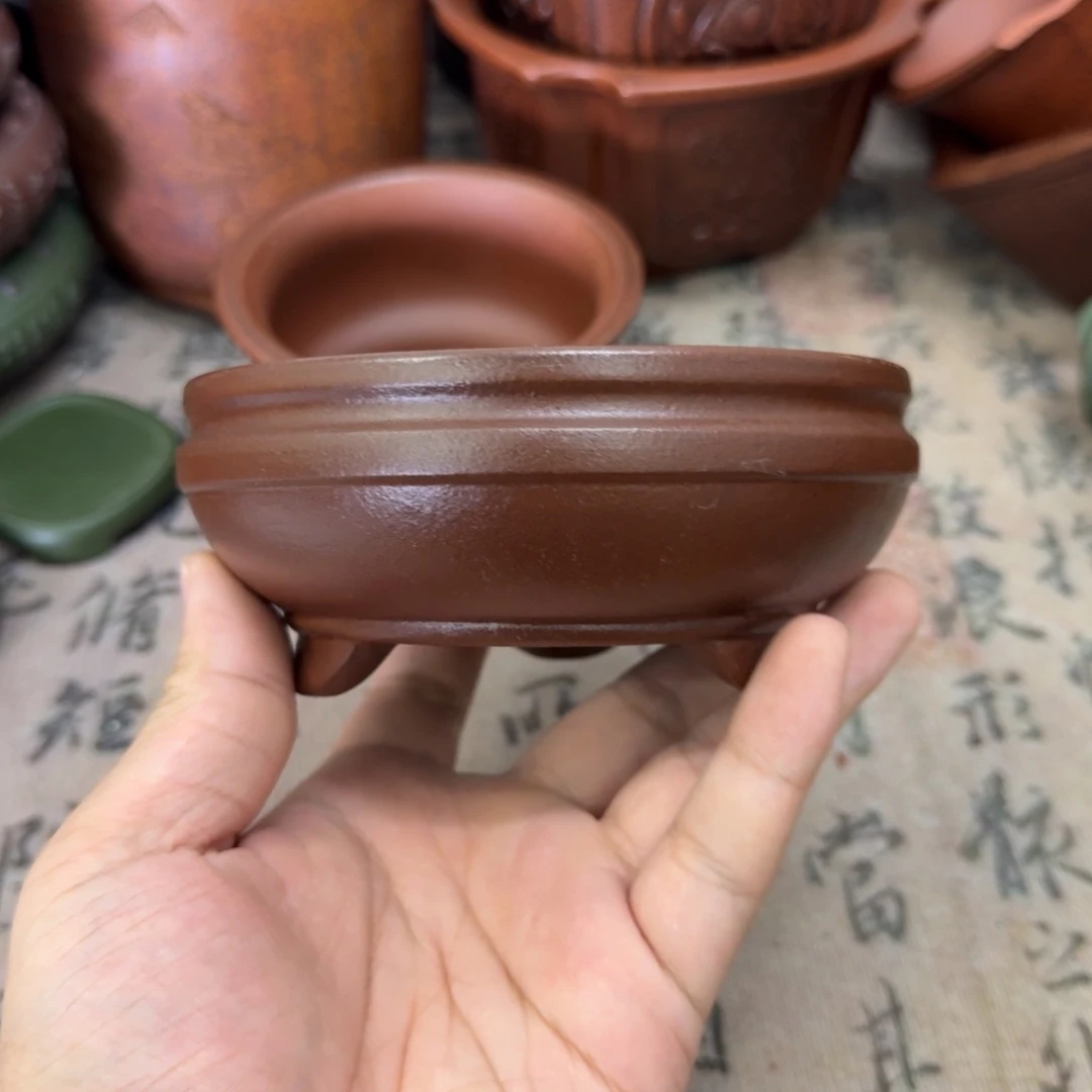 紫砂花盆11x4内经紫砂花盆