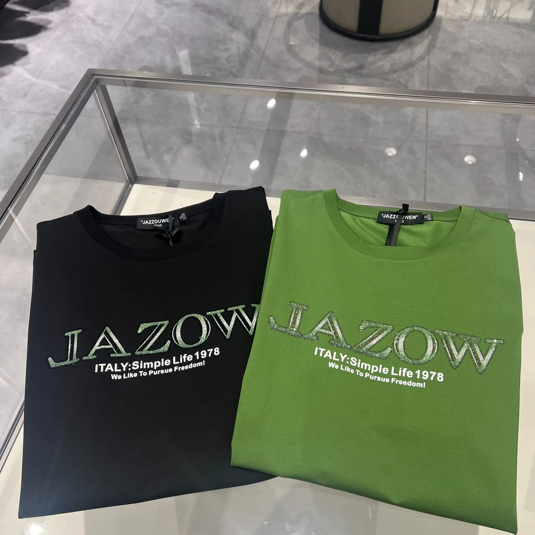 圆领日常印花休闲夏季短袖T恤宽松设计师简约百搭