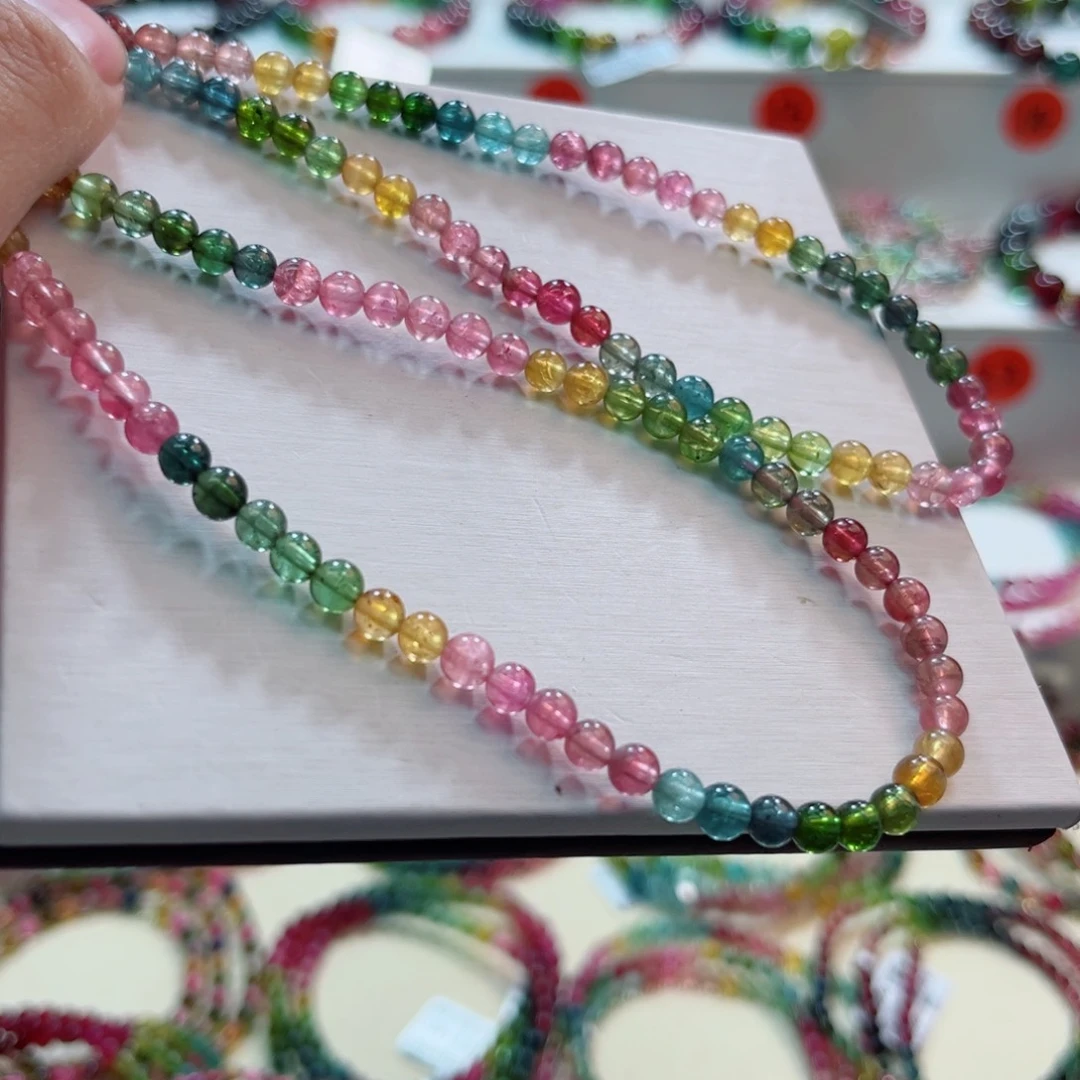 碧玺未镶嵌手链碧玺