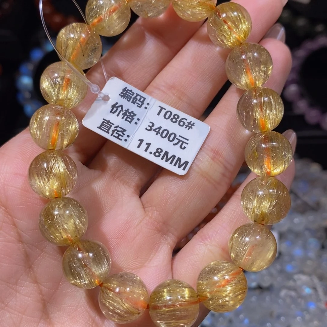 发晶手链未镶嵌T086#11.8mm