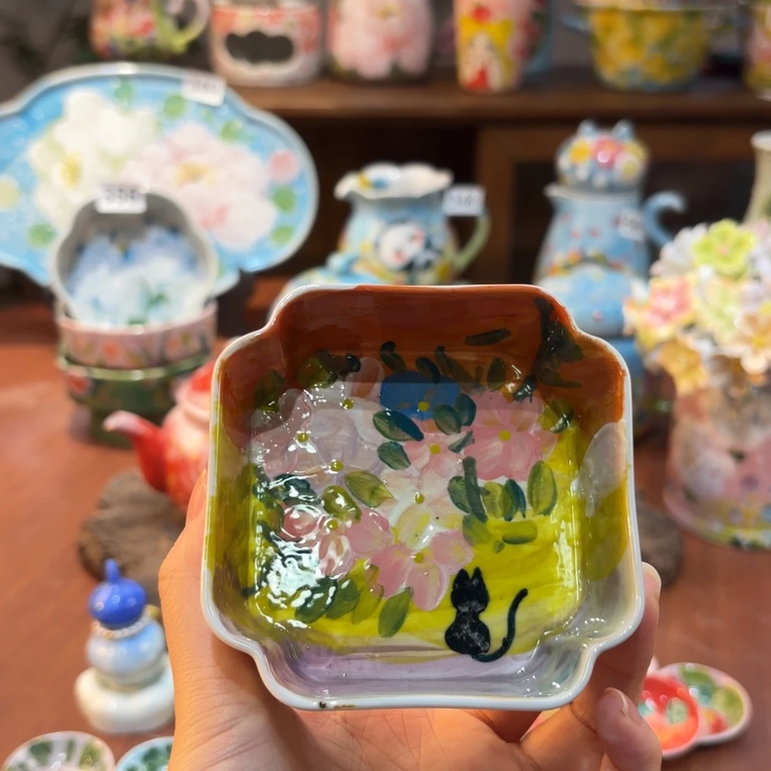 景德镇手绘高温釉下彩陶瓷茶具