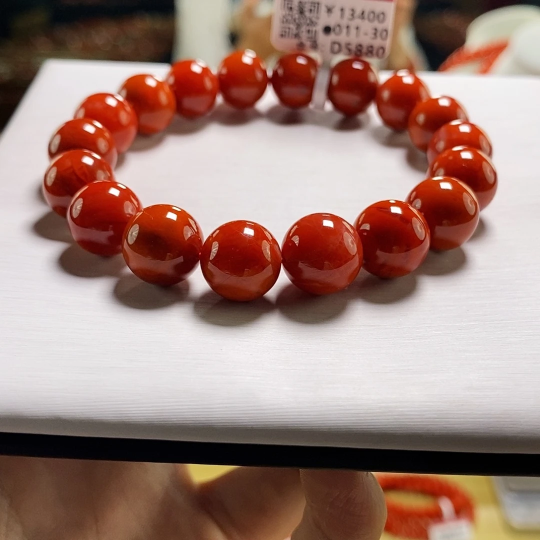 未镶嵌瓦西  12mm  多样性发一南红玛瑙