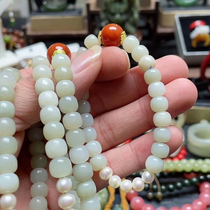 和田玉手串未镶嵌