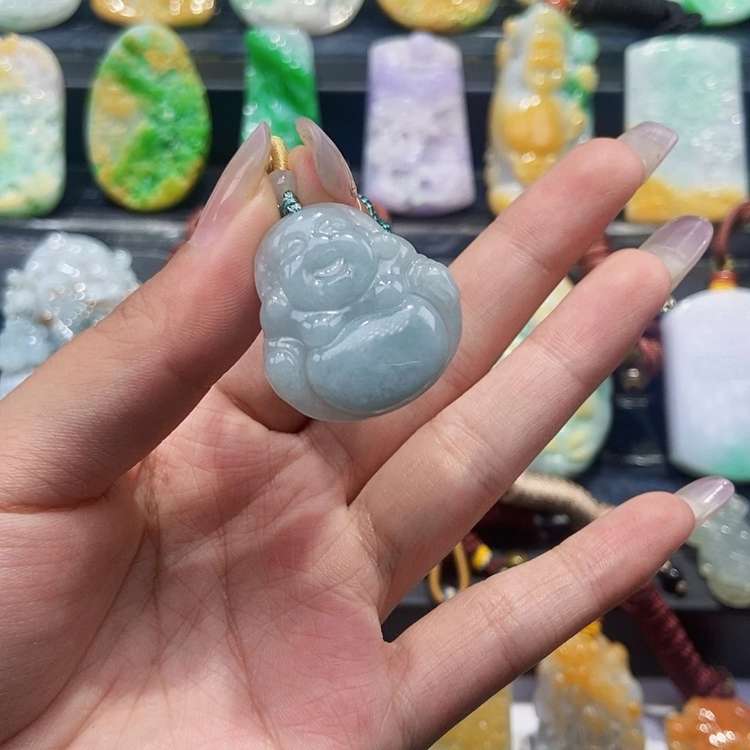 翡翠未镶嵌颈饰天然翡翠A货