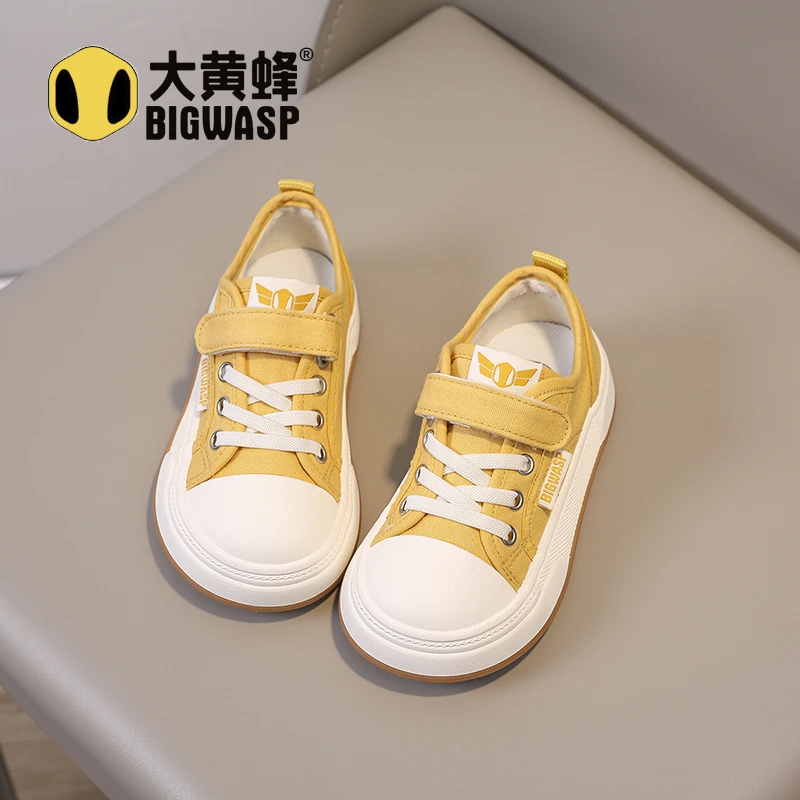 大黄蜂童鞋女童秋季潮款新款男女中大童防滑2-16岁帆布鞋百搭潮
